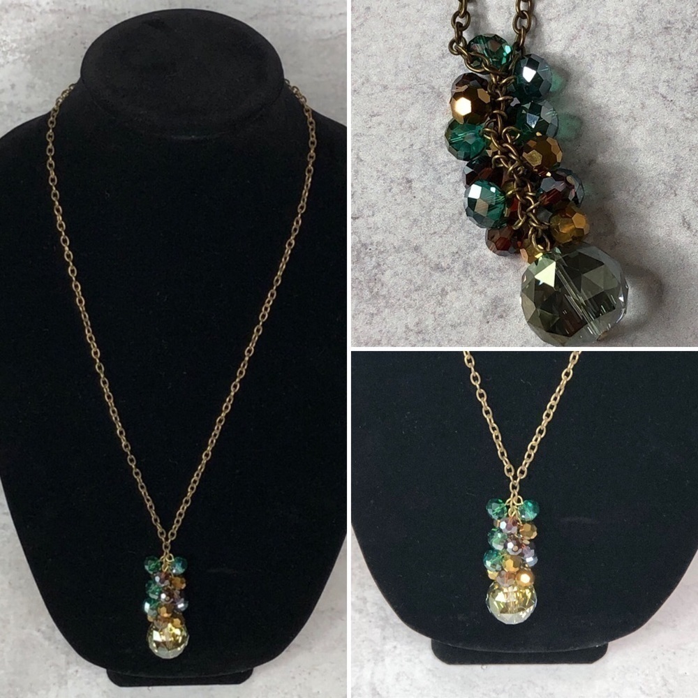 Beaded pendant on 24 inch chain.